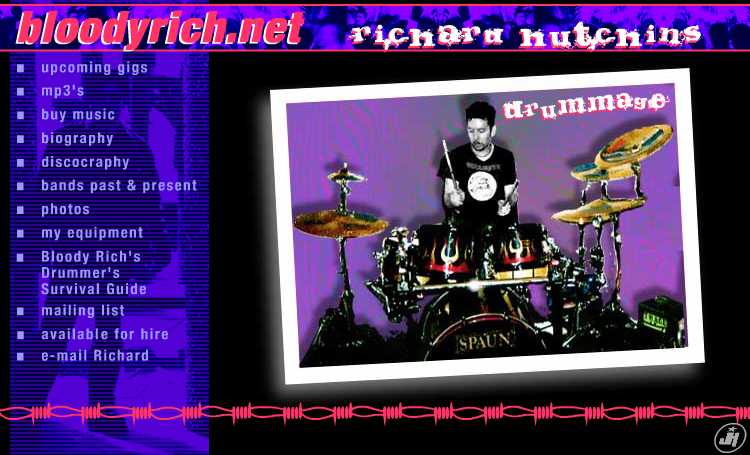 bloodyrich.net - Richard hutchins - drummage